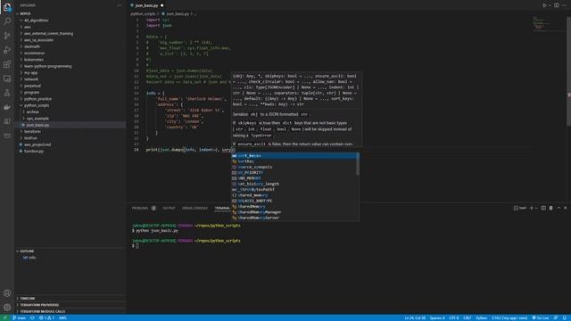 8.7 - Learn Python: Working with JSON