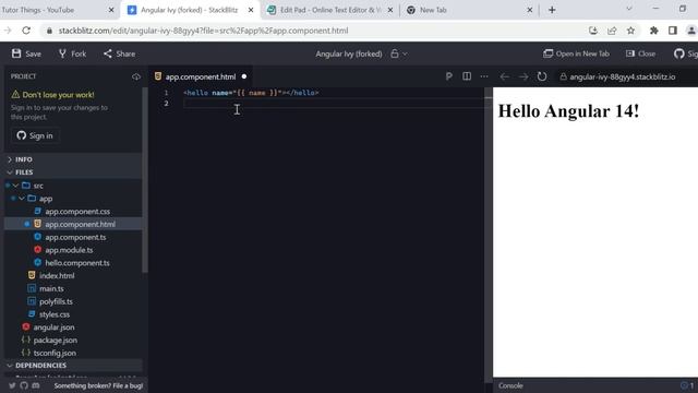 Angular Full Course | Angular 14 l | How to use stackblitz for angular | stackblitz angular tutoria