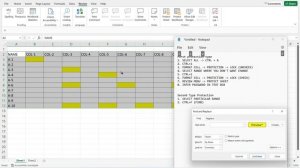 Protect Worksheet, Cell Range and Excel File.