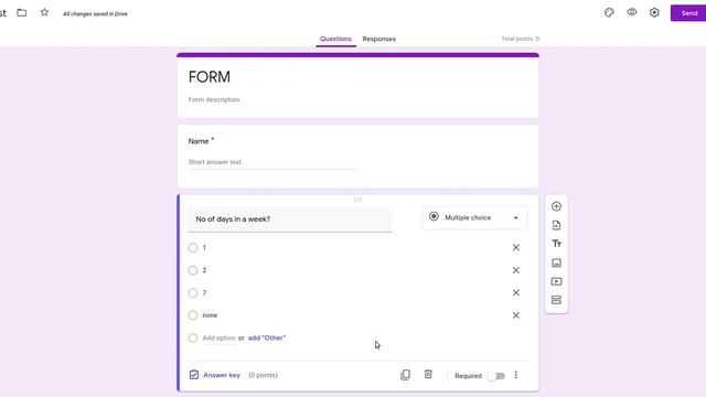 #onlinetest Test using Google Forms