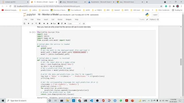 11 - Monitor Model in AzureML in 6 minutes смотреть онлайн