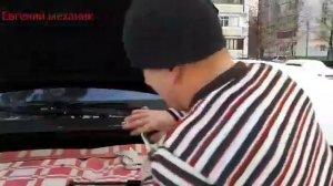 Установка подкапотных газовых упор! (Хендай Туксон)