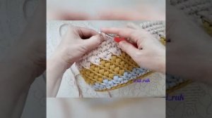 Узор "рачий шаг" /МК вязания крючком/ Как вязать узором рачий шаг