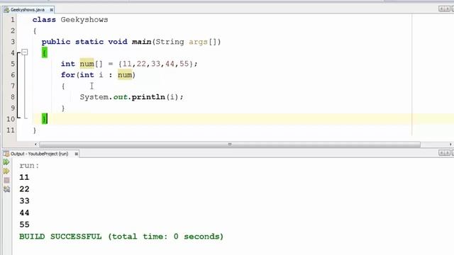 89. Enhanced for loop with One Dimensional Array in Java Programming (Hindi)