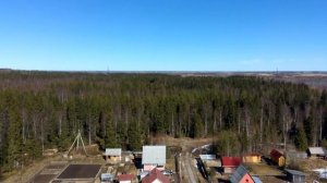 Полёт на квадрокоптере на даче.