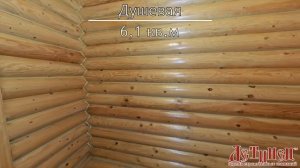 Баня 6х8 с мансардой из бревна от ГК "Детинец"