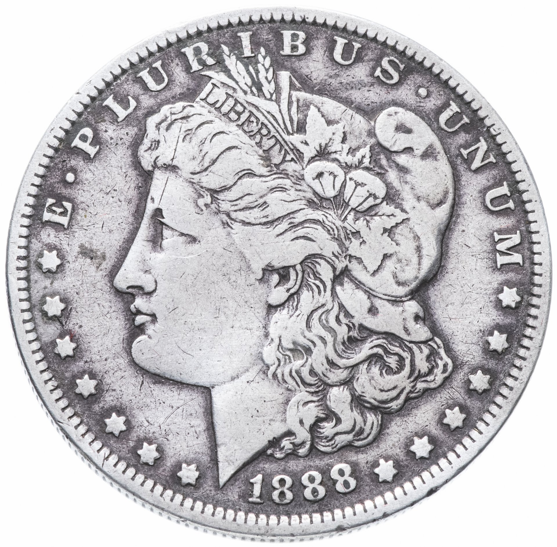 Доллар серебро купить. 1 Доллар 1888 США серебро. Серебряный доллар 1888 года. Один доллар 1888 год. Нумизматика американский 1 доллар серебряный.