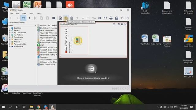 បំលែងឯកសារ Word, Excel, Power Point ទៅជារូបភាព/ Convert Word, Excel, Power Point to Picture Files смотреть онлайн