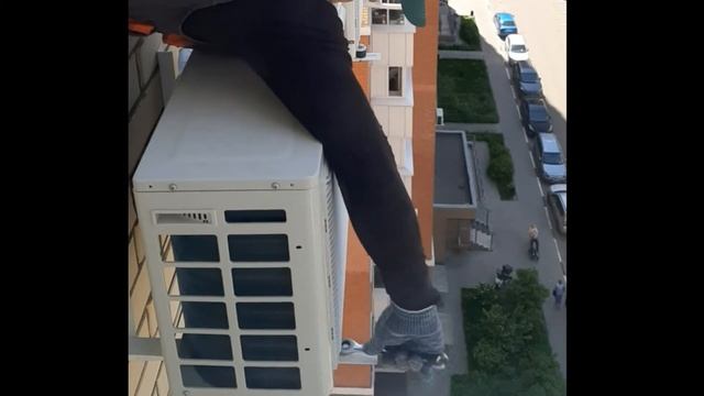 Установка виброопор на внешний блок кондиционера