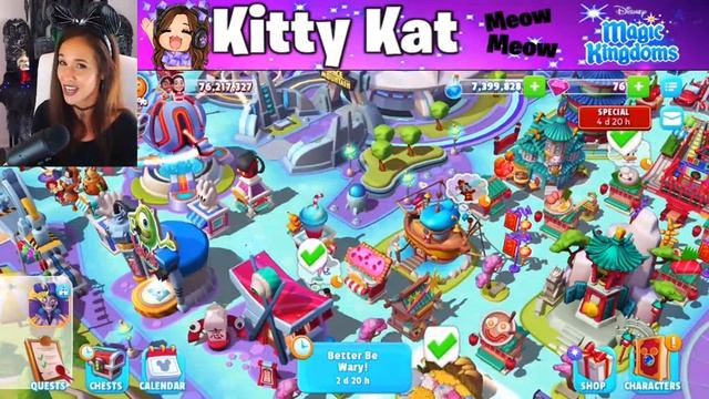 Kitty Kat Livestream! NEW Halloween Disney Magic Kingdoms Livestream Game! !trick !twitch