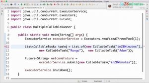 Java Executor Service Tutorial - 4 - Waiting for completion of multiple tasks using invokeAll