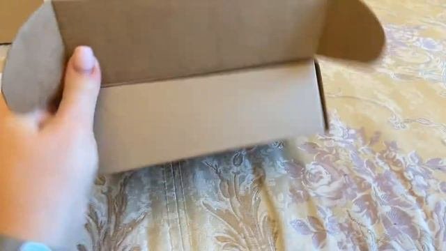 Французский бульдог Краля распаковывает посылку Фреуль