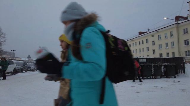 Прогулка по Североморску 22 января 2024 года [4K]. Часть 1.