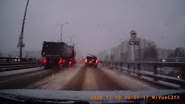 г. Санкт-Петербург. 18.11.2020г. Мурманское шоссе, 12 й километр - улица Коллонтай, через КАД. смотреть онлайн