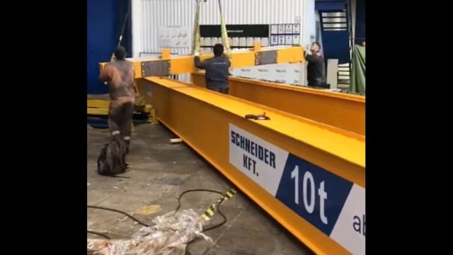 Сборка мостового крана ABUS 10t смотреть онлайн
