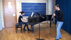 Dubois, P. M. Romance clarinet piano