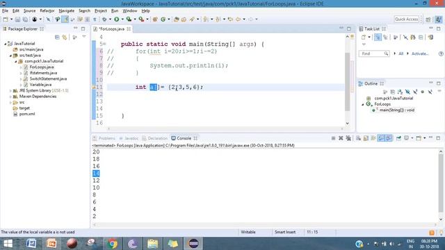 For Loop in Java - Java tutorial for beginners смотреть онлайн