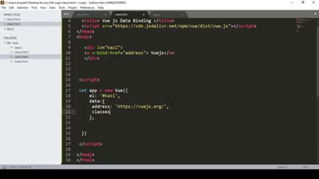 #4 VueJs One way Data Binding | Vue JS Tutorial