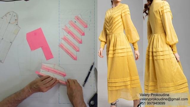 моделируем платье Modelado De Vestido #курсыкройкиишитья  #валерийпрокудиншитьё