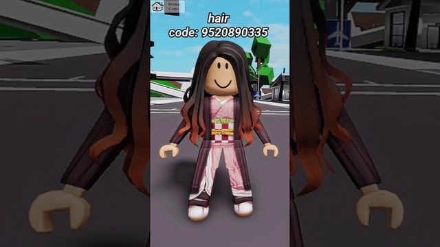 Membuat NEZUKO di brookhaven - Roblox (demon slayer) #shorts