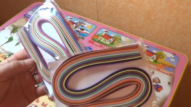 Лента для Квилинга, посылка из Китая. смотреть онлайн