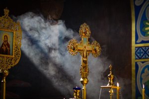 "Великое славословие" Византийский распев 1-го ирмологического гласа