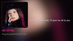 Pharita (BABYMONSTER) - All Of Me (Karaoke)
