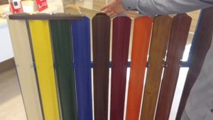 Металлический штакетник разные формы цвета и качество