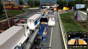Стоим в пробке #лядь. Euro Truck Simulator 2 Multiplayer