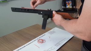 Резинкострел игрушечный автомат деревянный