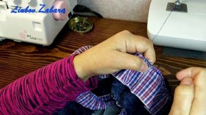 ЮБОЧКА из СТАРЫХ ДЖИНСОВ и мужской РУБАШКИ.SKIRT made of old jeans and a man's shirt.