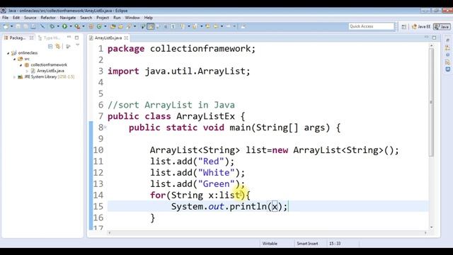 How to Sort ArrayList in Java | Java ArrayList sort() | ArrayList in Java