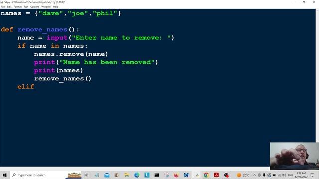 Python Sets - Removing Items From A Set In Python - Beginners Code Examples