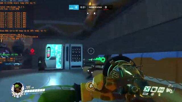 Overwatch Gameplay 04 ( AMD FX 8370e @ 4.5ghz, 16gb of RAM, Asus ROG Strix RX Vega 56 8gb OC ) смотреть онлайн