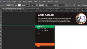 Create CV in Photoshop Part 2|Design CV in Photoshop