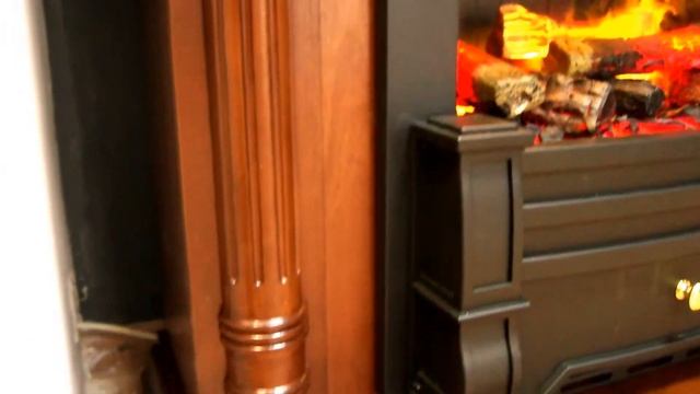 Электрокамин Real Flame Luisiana с очагом Volcano 3D смотреть онлайн