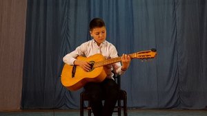 Жалпиев Ринат - гитарная аранжировка "Маленький ковбой". Руководитель: Стрыгин И. В.