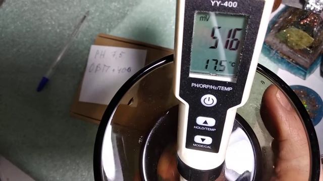 Влияние Оргонита меняет PH и ОВП воды.
