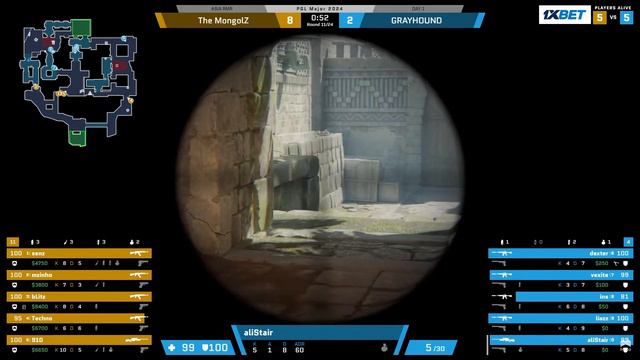 MONGOLZ vs GRAYHOUND - Highlight - PGL Major 2024 - Asia RMR