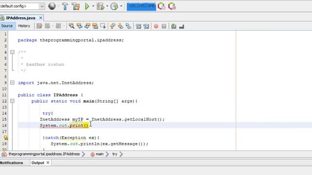 Java program to get IP address and Hostname смотреть онлайн