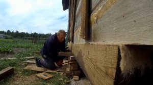 Поднять дом домкратами Часть 2 - поднят на 40 см