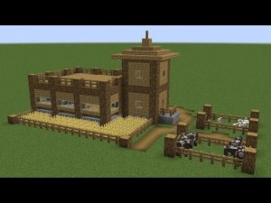 Майнкрафт - Как построить простую ферму. Minecraft