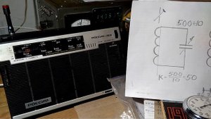 "Растяжка"радиолюбительского диапазона 40 м.(7 мГц) на всю шкалу приемника (VEF) ВЭФ 202. Россия 30