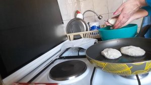 მჭადი Мчади,грузинская кукурузная лепешка.