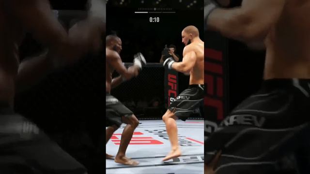 Мокаев отправляет Капе в нокдаун в UFC 4 #shorts #мухаммадмокаев #манелкапе #мокаевкапе #ufc304