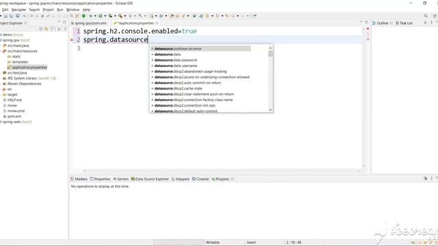 Spring boot web app with JPA and H2 DB configuration | Spring boot Tutorial part 9.