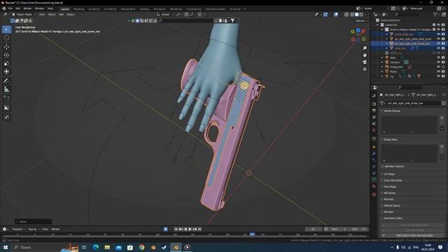Как создать анимацию перезарядки оружия в Blender | Часть 1 смотреть онлайн