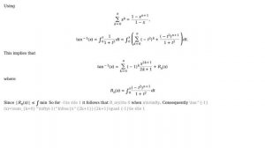 Why is $arctan(x)=x-x^3/3+x^5/5-x^7/7+dots$? (8 Solutions!!)