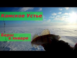 Камское Устье глухозимье 2022г. Зимняя рыбалка на берша в январе..mp4