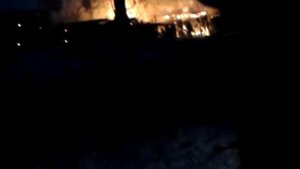 Горят гаражи по ул. Суворова (г. Тайшет)